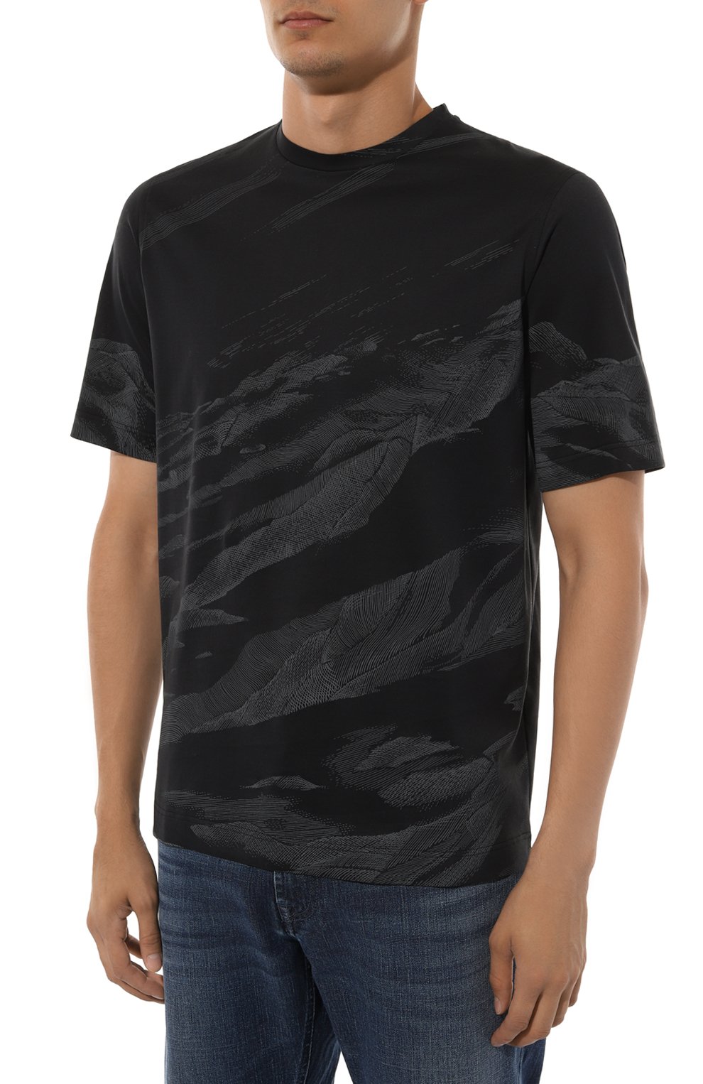 Хлопковая футболка ZILLI, арт. TSR02AM0100VLM000, фото 3