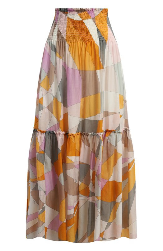 

Юбка из хлопка и шелка Emilio Pucci, Разноцветный