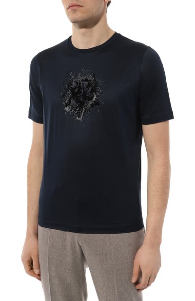 Хлопковая футболка ZILLI, арт. TSR001M0110VPGF00, фото 3