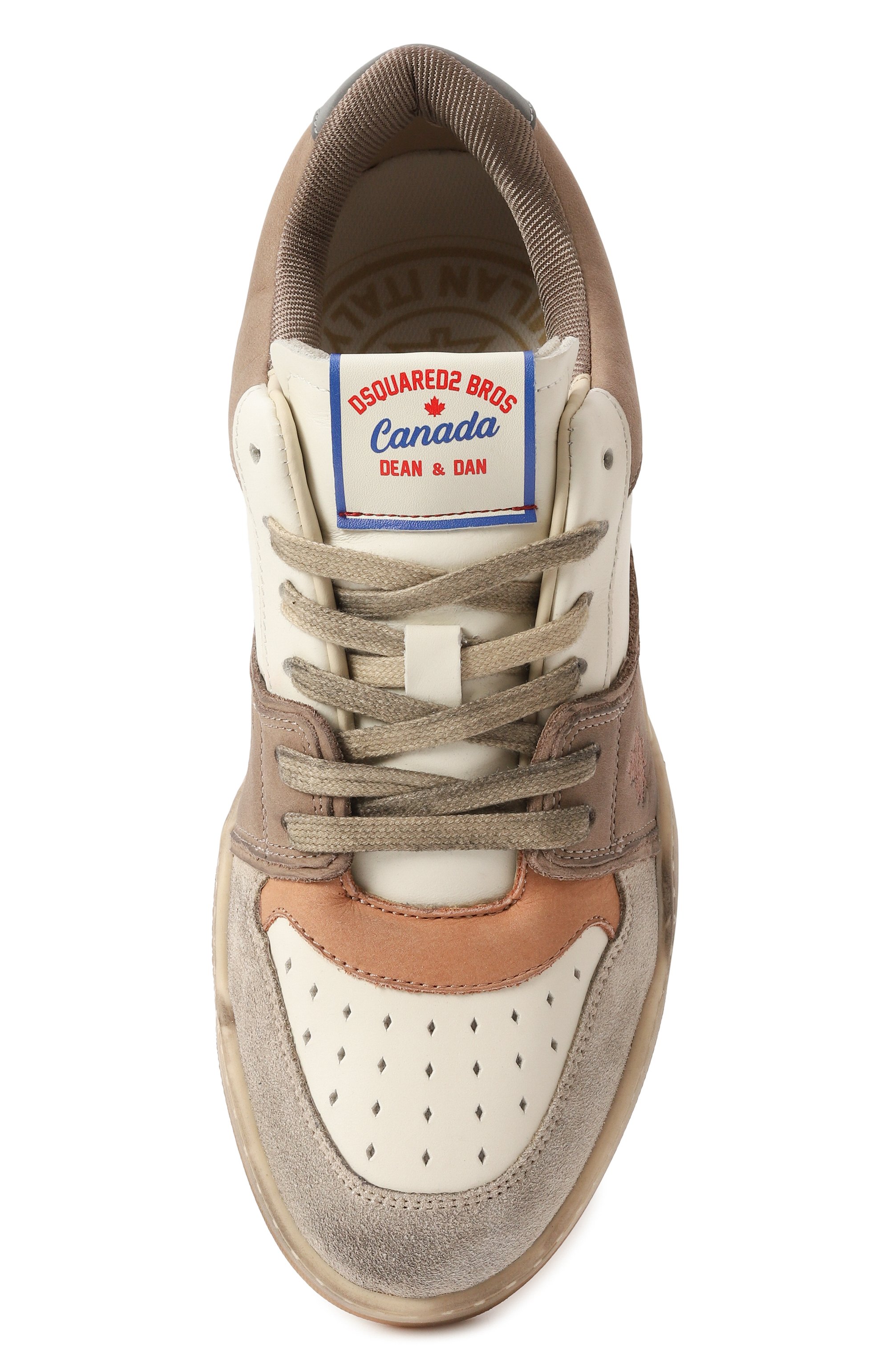 Кожаные кеды spiker DSQUARED2, арт. SNW0315/09708189, фото 6