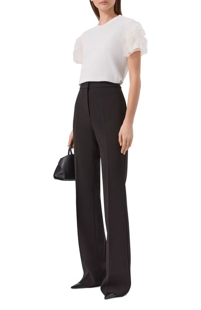 Хлопковый топ MAX MARA STUDIO белого цвета по цене 46050 руб., арт. MSEEDITTI, фото 2 Хлопковый топ MAX MARA STUDIO, арт. MSEEDITTI, фото 2