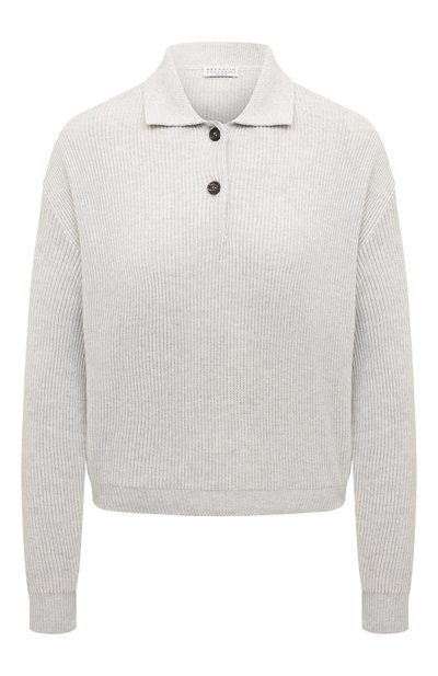 Женский хлопковое поло BRUNELLO CUCINELLI, арт. M19194705P