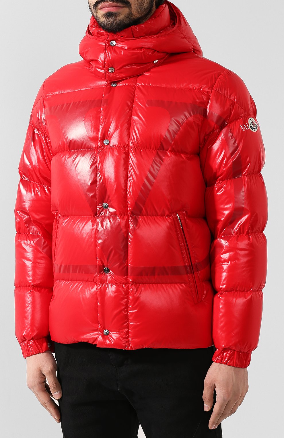 Пуховик valentino x moncler vlogo VALENTINO, арт. SV3CN00A5AG, фото 3