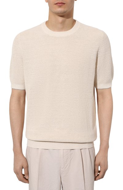 Джемпер изо льна и хлопка BRUNELLO CUCINELLI, арт. M2L70B2257, фото 3