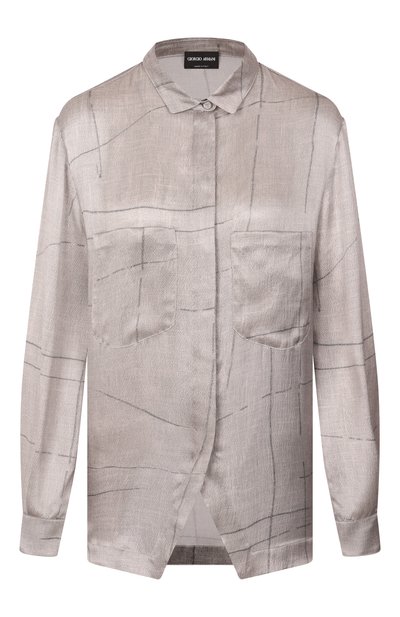Женская атласная блузка GIORGIO ARMANI, арт. GW000775/TE13743