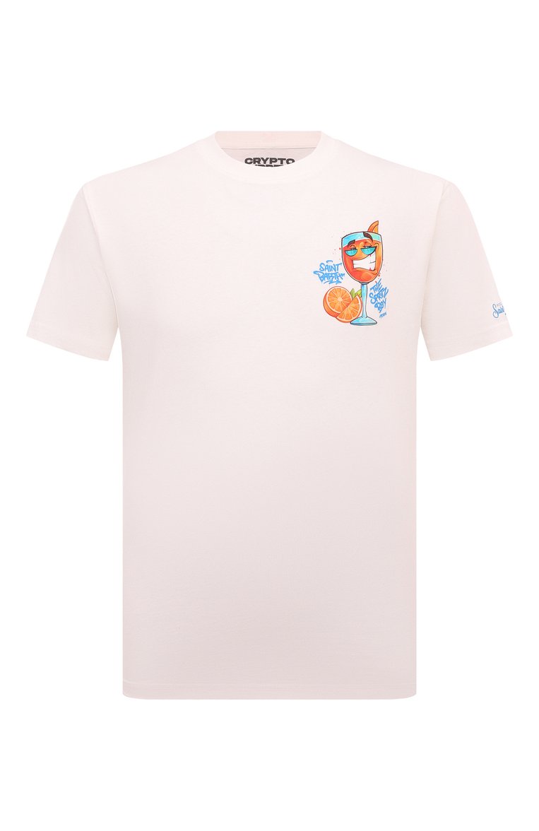 Мужская хлопковая футболка MC2 SAINT BARTH белого цвета, арт. STBM TSHIRT MAN/TSHM001/02203B | Фото 1 (Материал внешний: Хлопок; Длина (для топов): Стандартные; Рукава: Короткие; Кросс-КТ: домашняя одежда, Пляж, Джерси; Принт: С принтом; Стили: Кэжуэл; Мужское Кросс-КТ: Футболка-одежда; Автоматизация состава: Проставлено; Автоматизация ТО: Проставлено; Детали: Без декора)