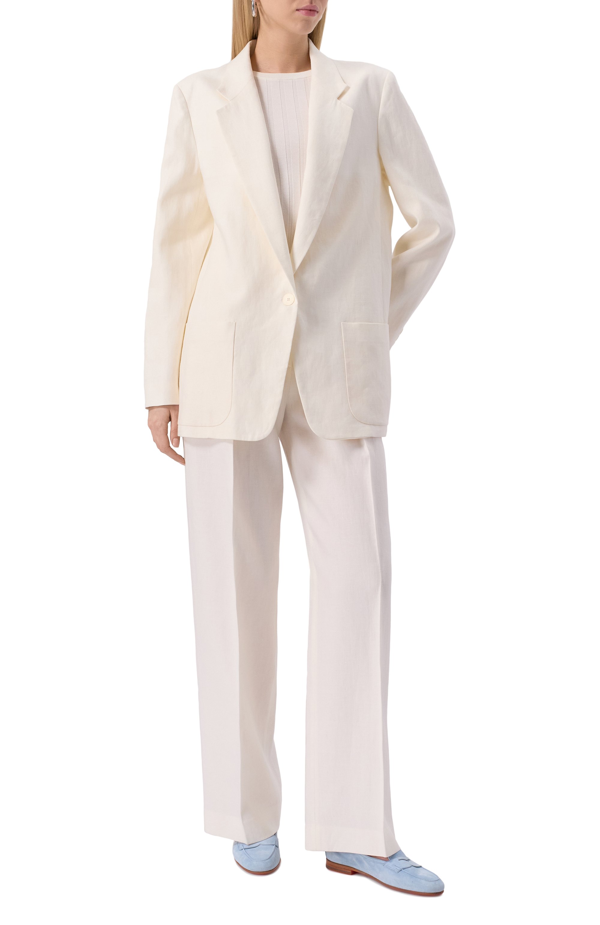 Замшевые пенни-лоферы carla SANTONI голубого цвета по цене 87550 руб., арт. WUNG71031SA4SAEA, фото 2 Замшевые пенни-лоферы carla SANTONI, арт. WUNG71031SA4SAEA, фото 2