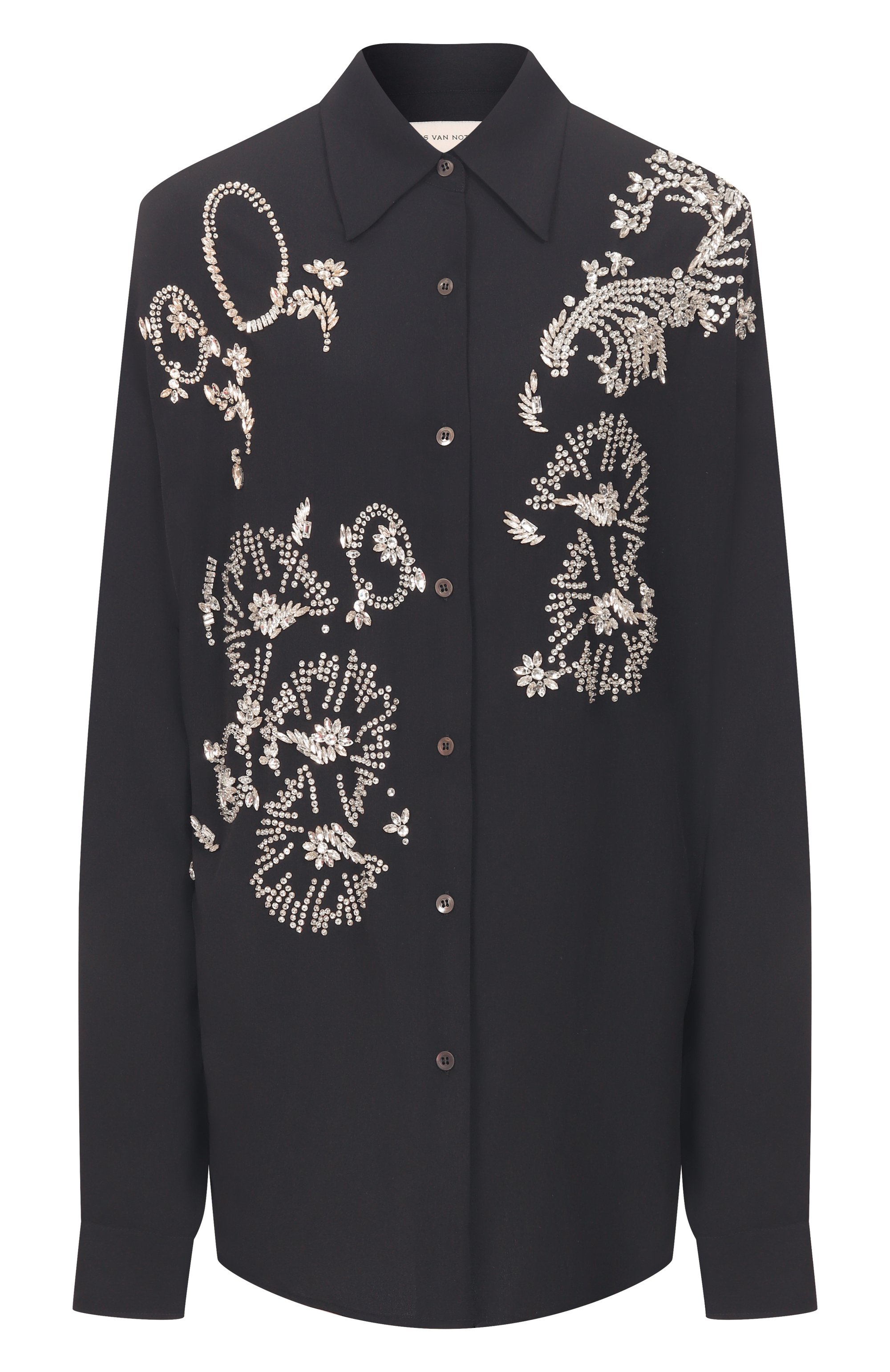 Рубашка с отделкой стразами DRIES VAN NOTEN, арт. 010759/3078, фото 1