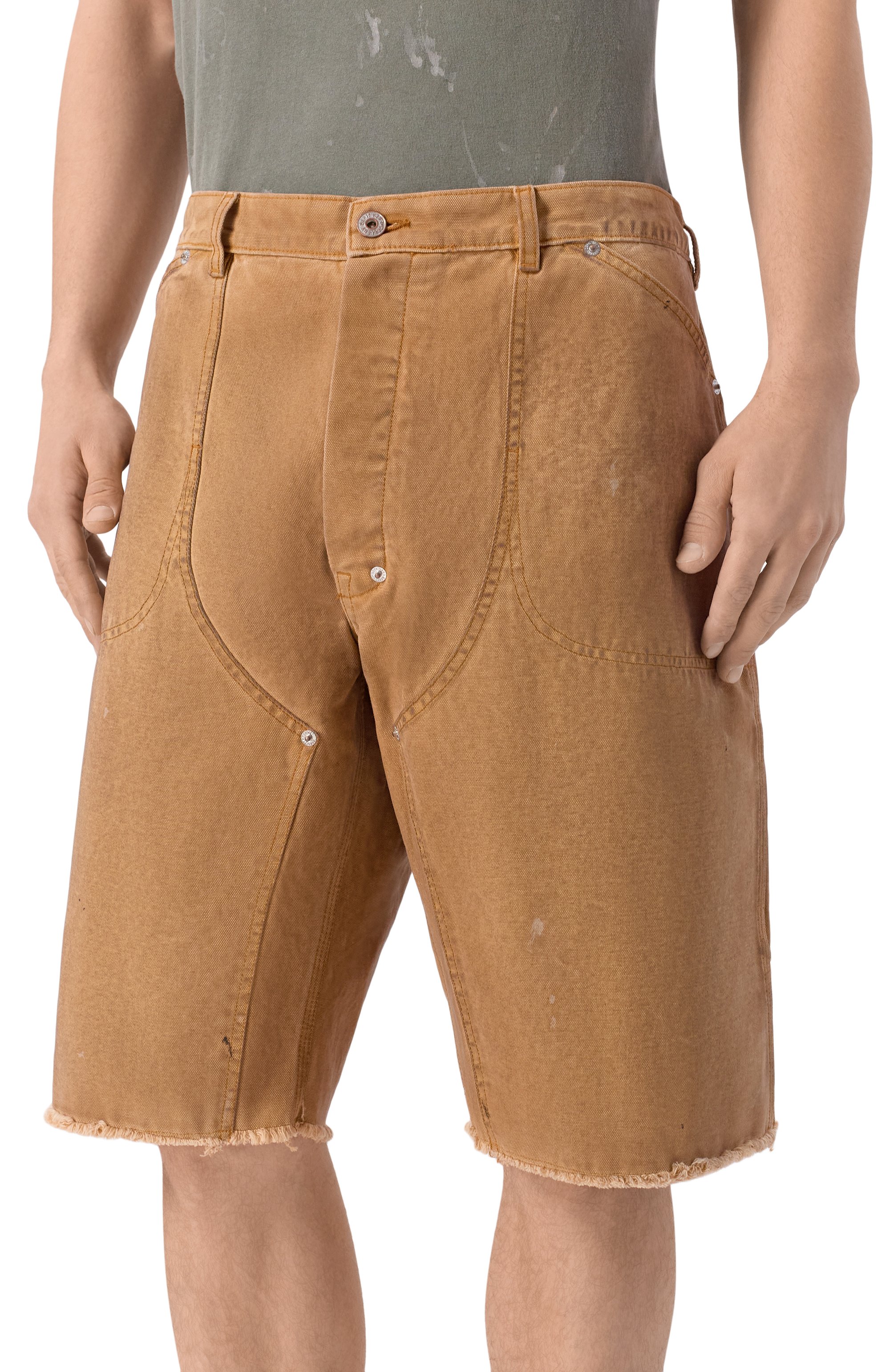 Хлопковые шорты GALLERY DEPT., арт. BTM028T/C0TT0N, фото 3