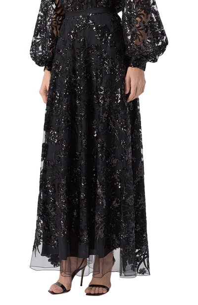 Юбка с отделкой пайетками ZUHAIR MURAD, арт. RSK26055/TUEM016, фото 3
