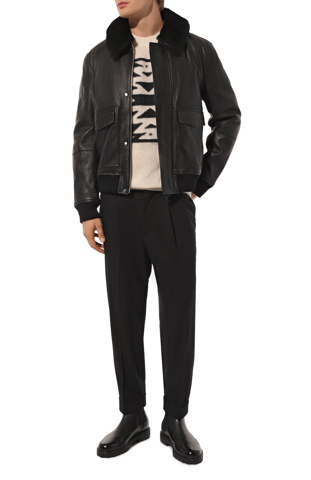 Кожаный бомбер YVES SALOMON, арт. 25WHV20165AGAN, фото 2