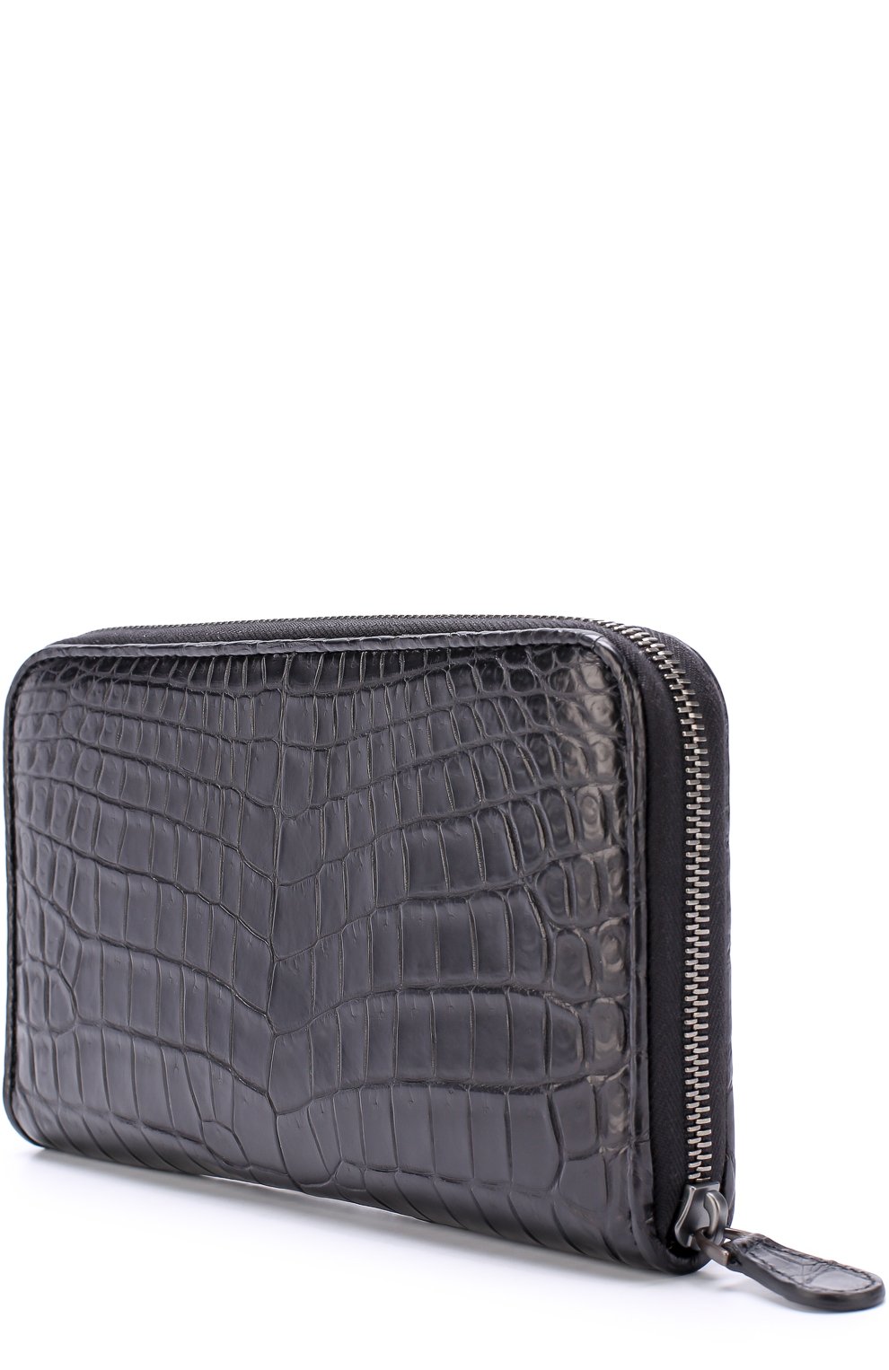 Портмоне из кожи крокодила на молнии с отделениями для кредитных карт и монет BOTTEGA VENETA, арт. 311263/V912R, фото 2
