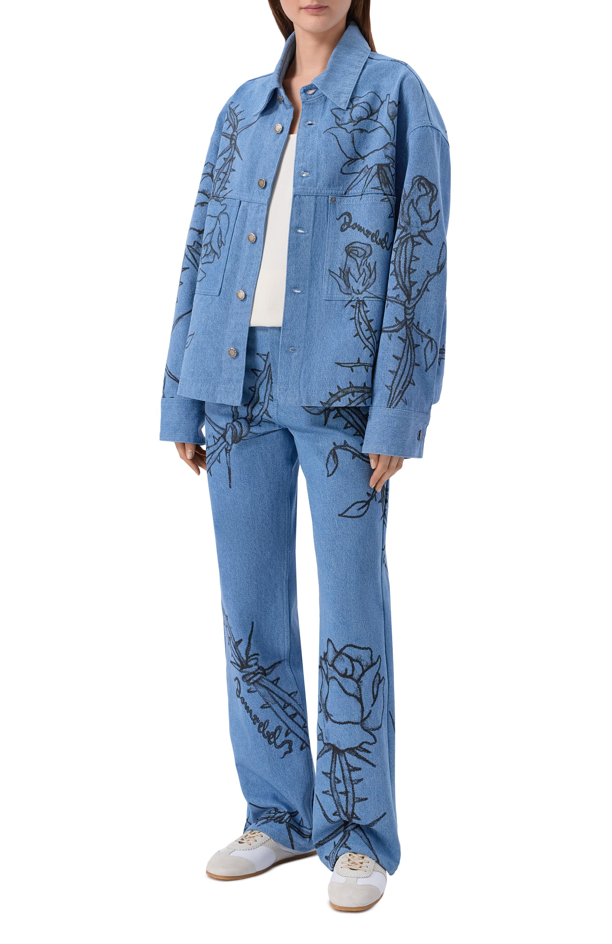 Джинсовая куртка inked DOMREBEL, арт. INKED JEAN/JACKET, фото 2