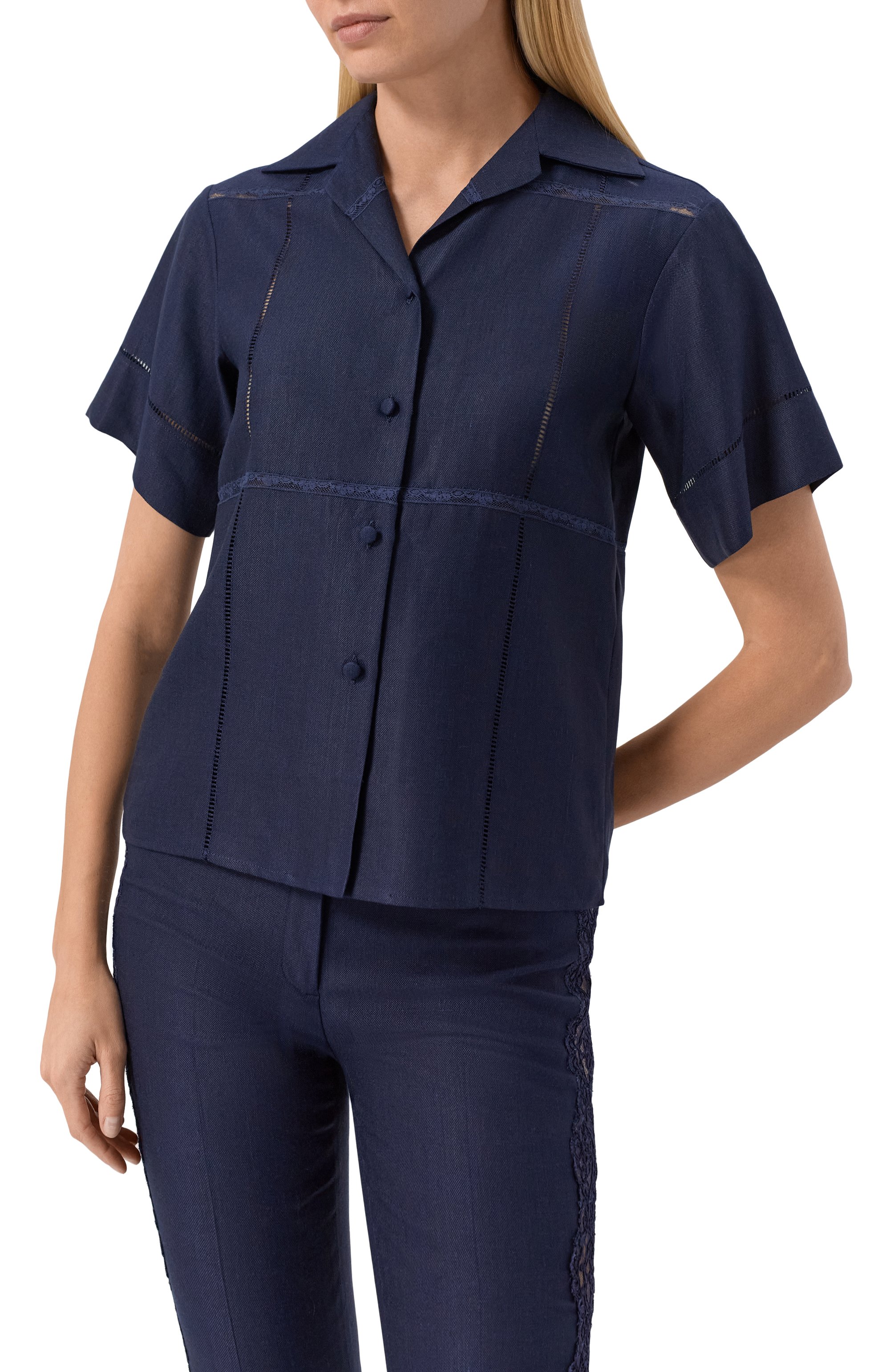 Рубашка изо льна и шелка MVST, арт. 25E/X2P/0/G041/5546, фото 3