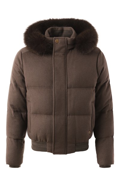 Мужская пуховик из кашемира и шерсти шиншиллы STEFANO RICCI, арт. MZJ4300090/C070HC