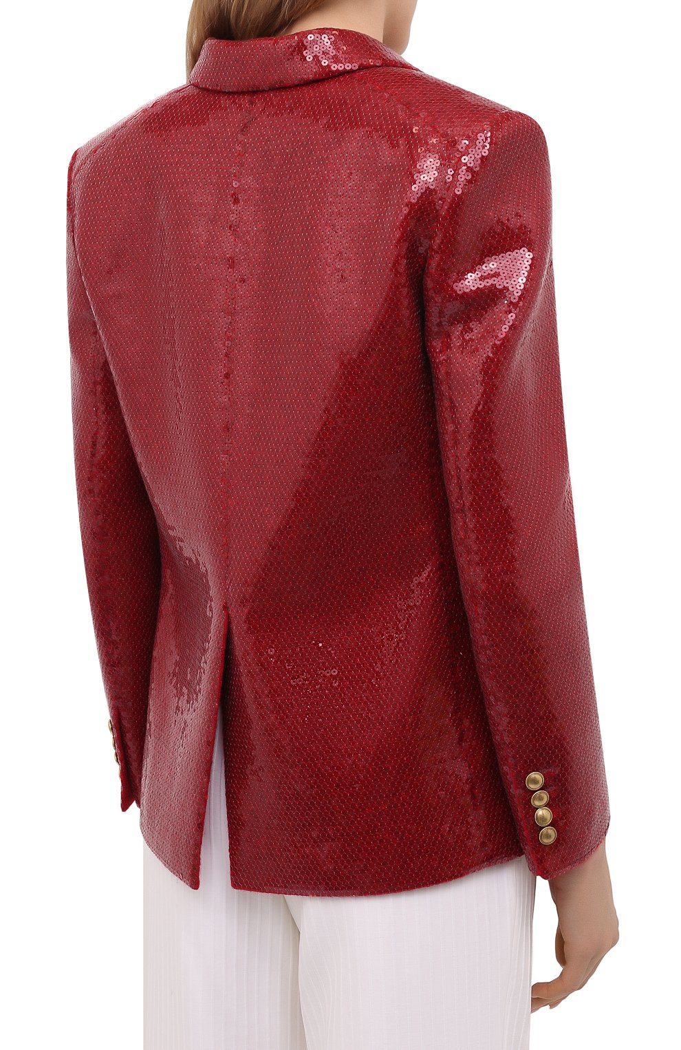 Шерстяной жакет с пайетками SAINT LAURENT, арт. 645985/Y8B50, фото 4