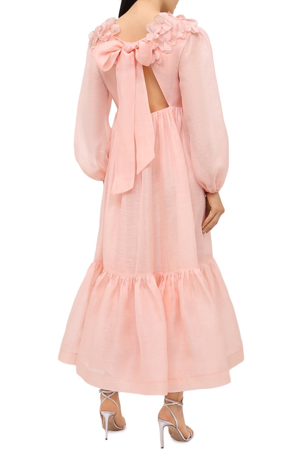 Платье из шелка и льна ZIMMERMANN, арт. 9807DAND, фото 4