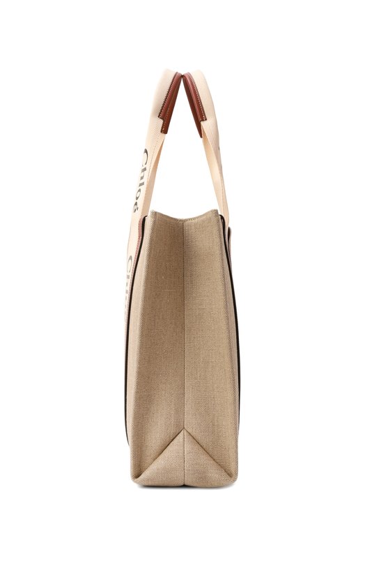 Сумка-тоут Woody large Chloé CHC22AS382I26 Бежевый  CHC22AS382I26 Фото 4