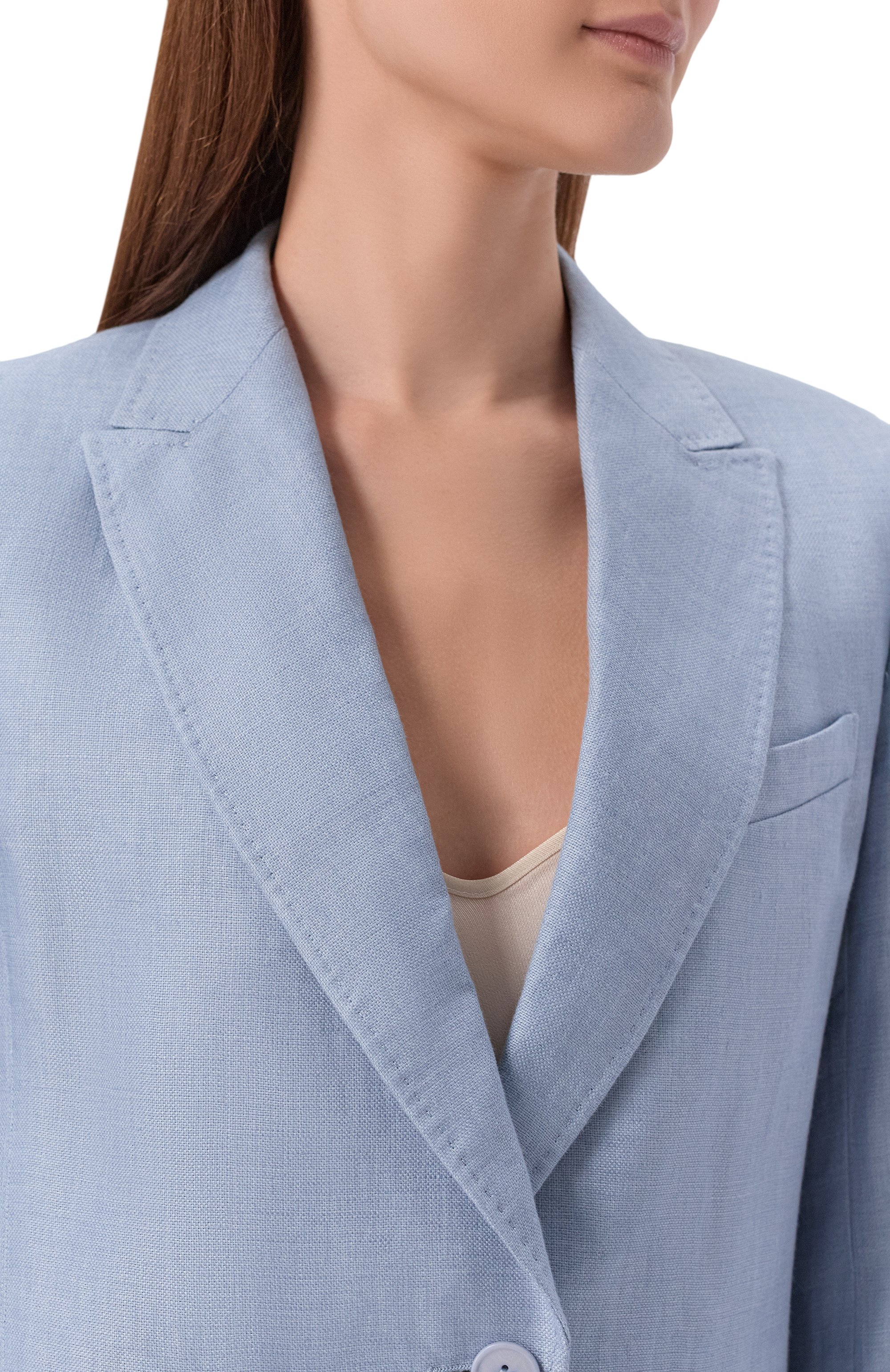 Льняной жакет WEEKEND MAX MARA, арт. WKDNALUT, фото 5