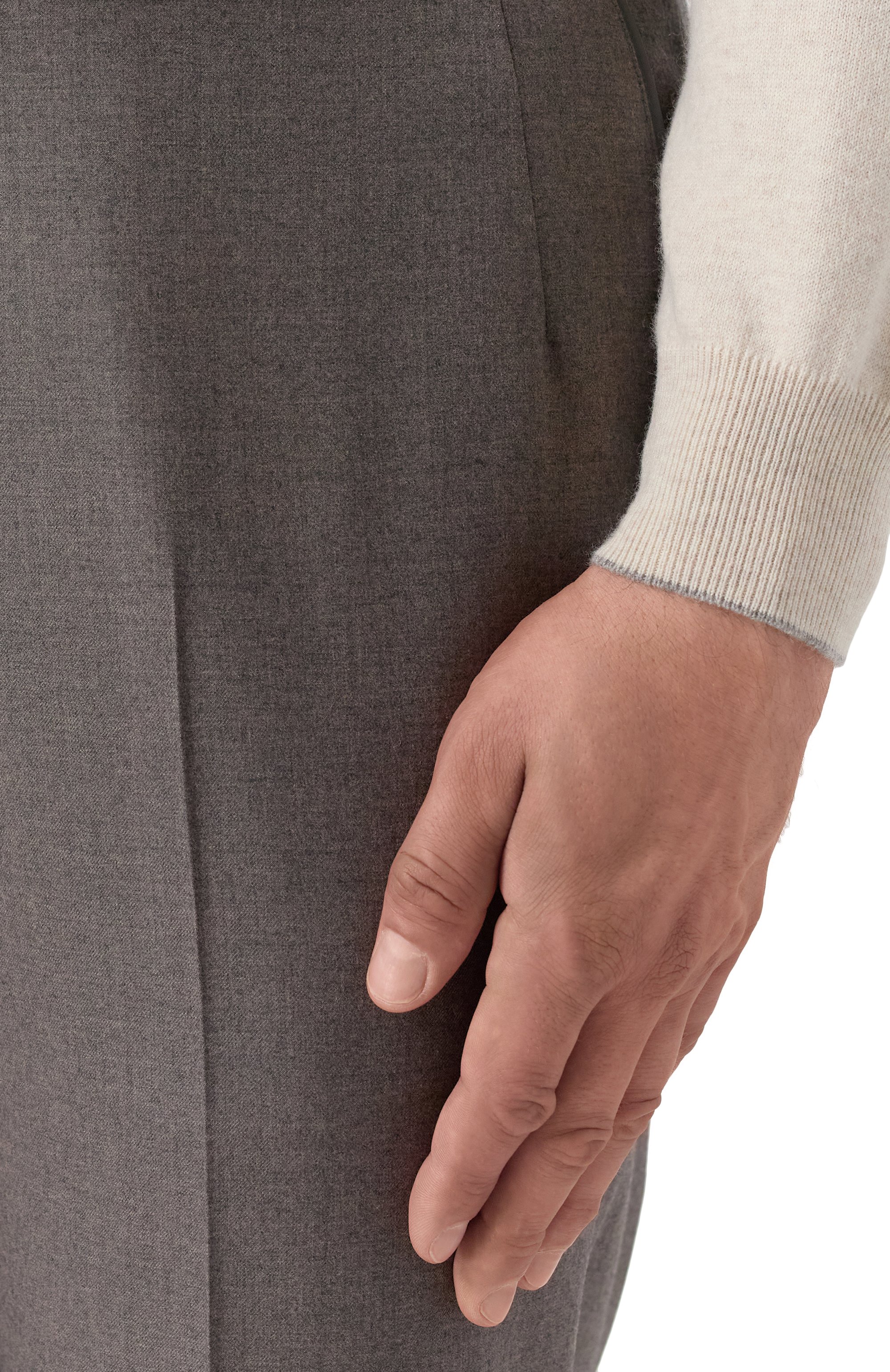 Шерстяные брюки STEFANO RICCI серого цвета по цене 123000 руб., арт. M1T022L003/W610, фото 5 Шерстяные брюки STEFANO RICCI, арт. M1T022L003/W610, фото 5