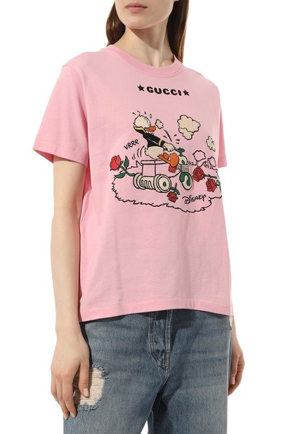 Хлопковая футболка disney x gucci GUCCI, арт. 580762 XJDBH, фото 3