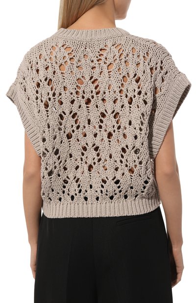 Хлопковый жилет BRUNELLO CUCINELLI, арт. M8E38B1281, фото 4