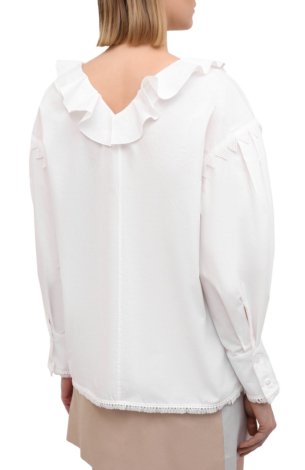 Хлопковая блузка MSGM, арт. 3041MDM17 217104, фото 4