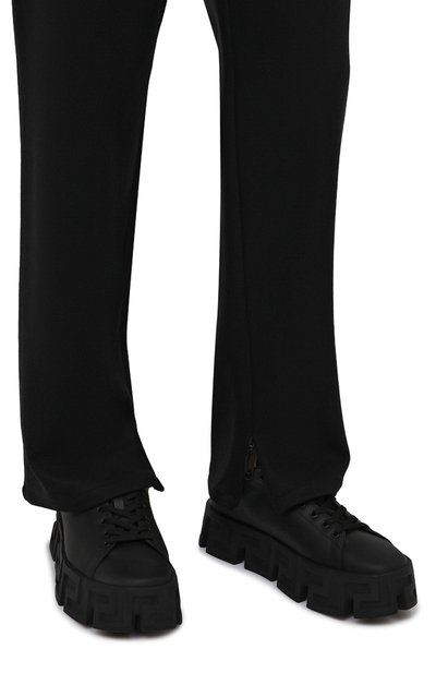 Кожаные кеды greca labyrinth VERSACE, арт. 1003134/1A02500, фото 3