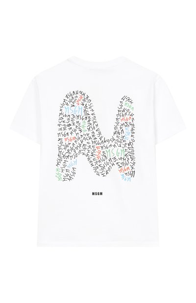 Хлопковая футболка MSGM KIDS, арт. S6MSJBTH232
