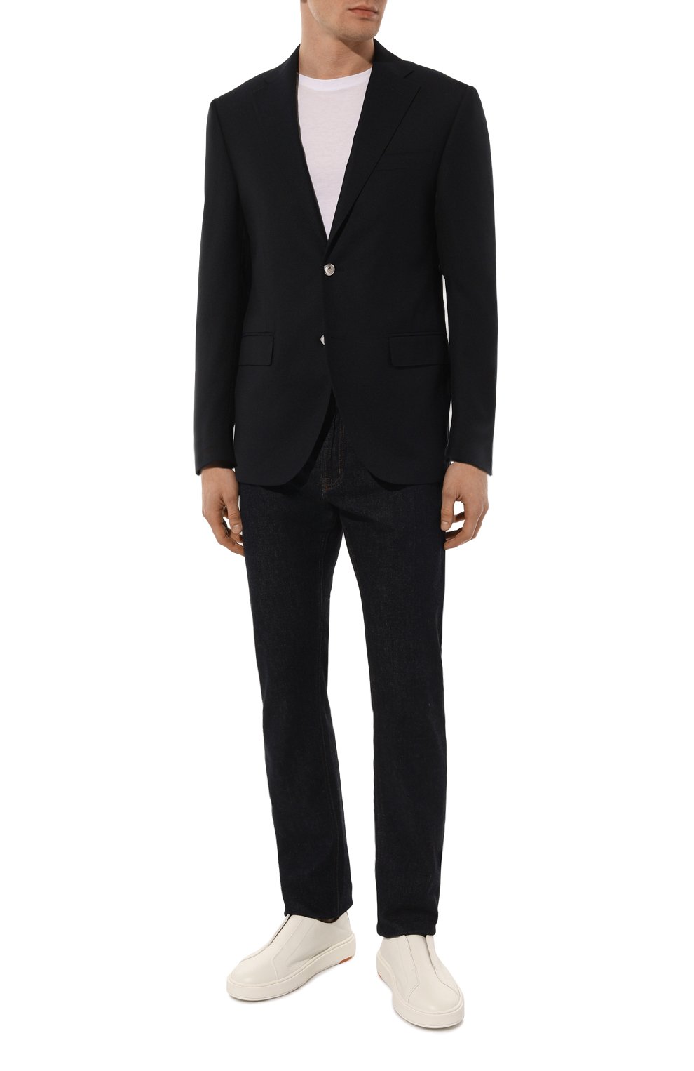 Шерстяной пиджак CORNELIANI темно-синего цвета по цене 99500 руб., арт. 946008-9418475, фото 3 Шерстяной пиджак CORNELIANI, арт. 946008-9418475, фото 3