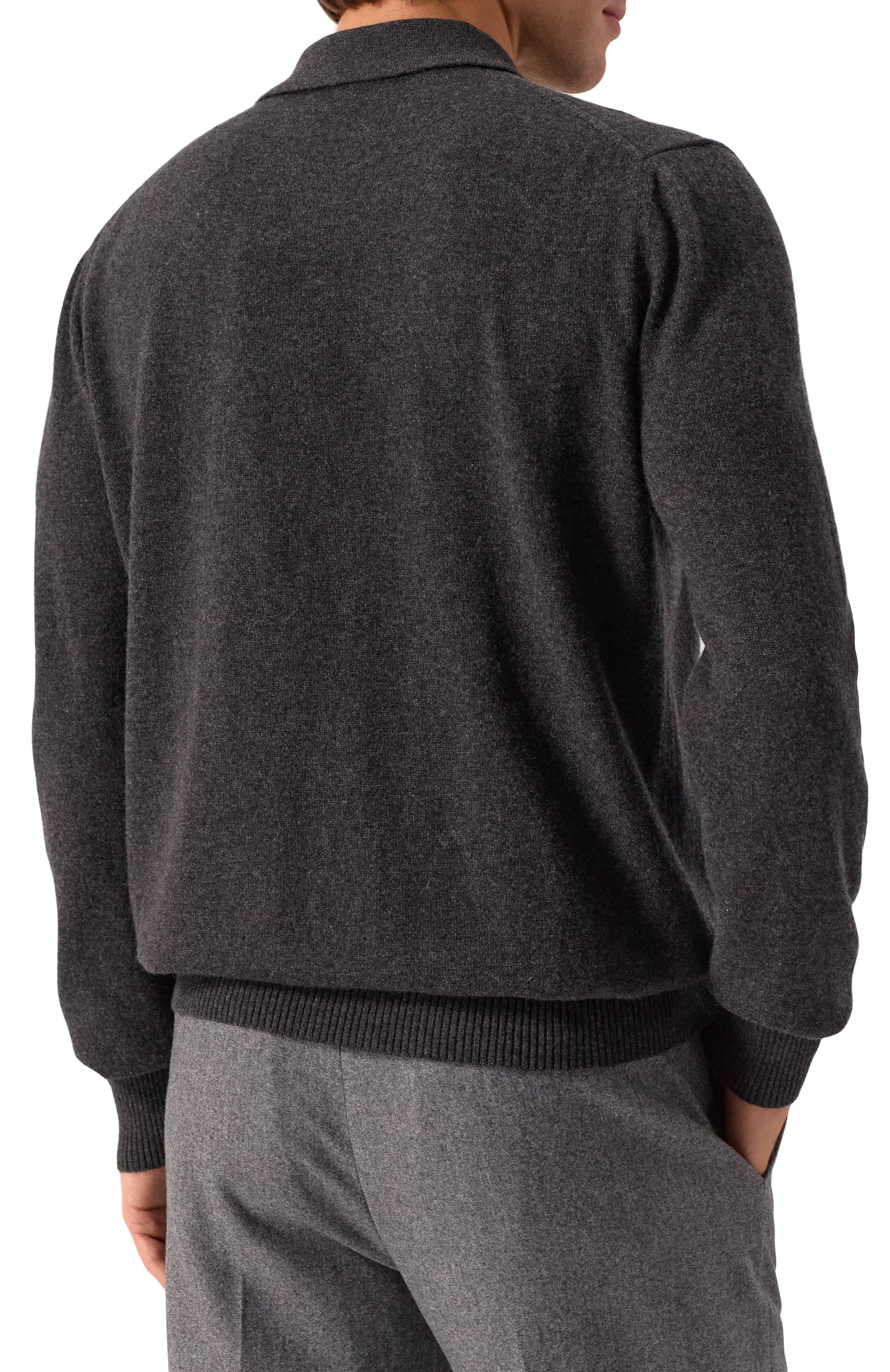 Кашемировое поло MVST темно-серого цвета по цене 145000 руб., арт. 8567/PL/050, фото 4 Кашемировое поло MVST, арт. 8567/PL/050, фото 4