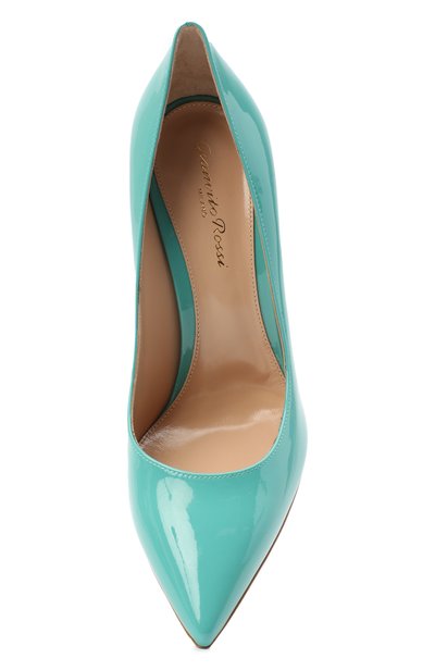 Кожаные туфли gianvito 105 GIANVITO ROSSI бирюзового цвета по цене 79300 руб., арт. G28470.15RIC.VERMALE, фото 5 Кожаные туфли gianvito 105 GIANVITO ROSSI, арт. G28470.15RIC.VERMALE, фото 5