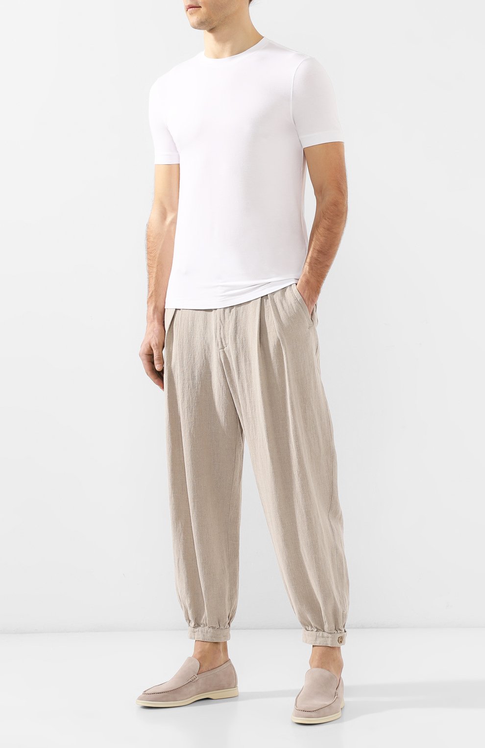 Льняные брюки GIORGIO ARMANI, арт. 9SGPP059/T00PI, фото 2