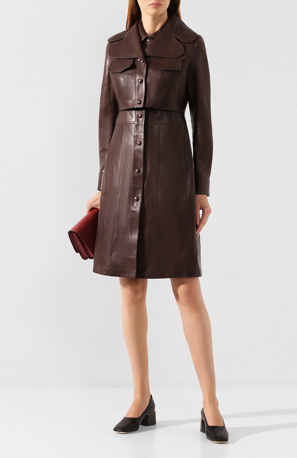 Кожаный плащ liskeard BURBERRY, арт. 8013693, фото 2