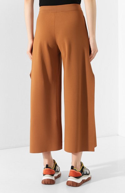 Брюки из вискозы STELLA MCCARTNEY коричневого цвета по цене 136000 руб., арт. 600078/S2076, фото 4 Брюки из вискозы STELLA MCCARTNEY, арт. 600078/S2076, фото 4