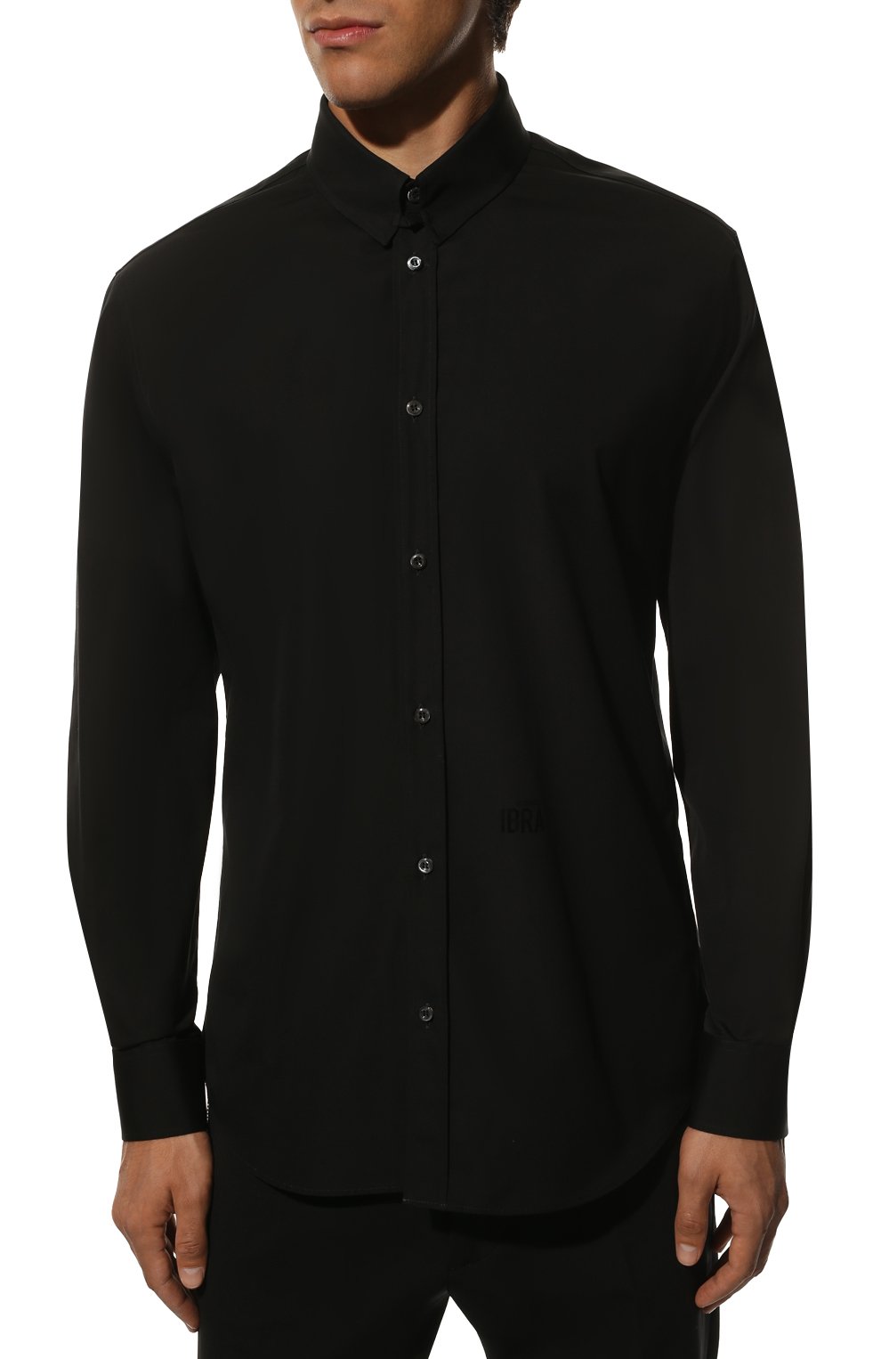 Хлопковая рубашка DSQUARED2 черного цвета по цене 49100 руб., арт. S78DM0033/S36275, фото 3 Хлопковая рубашка DSQUARED2, арт. S78DM0033/S36275, фото 3