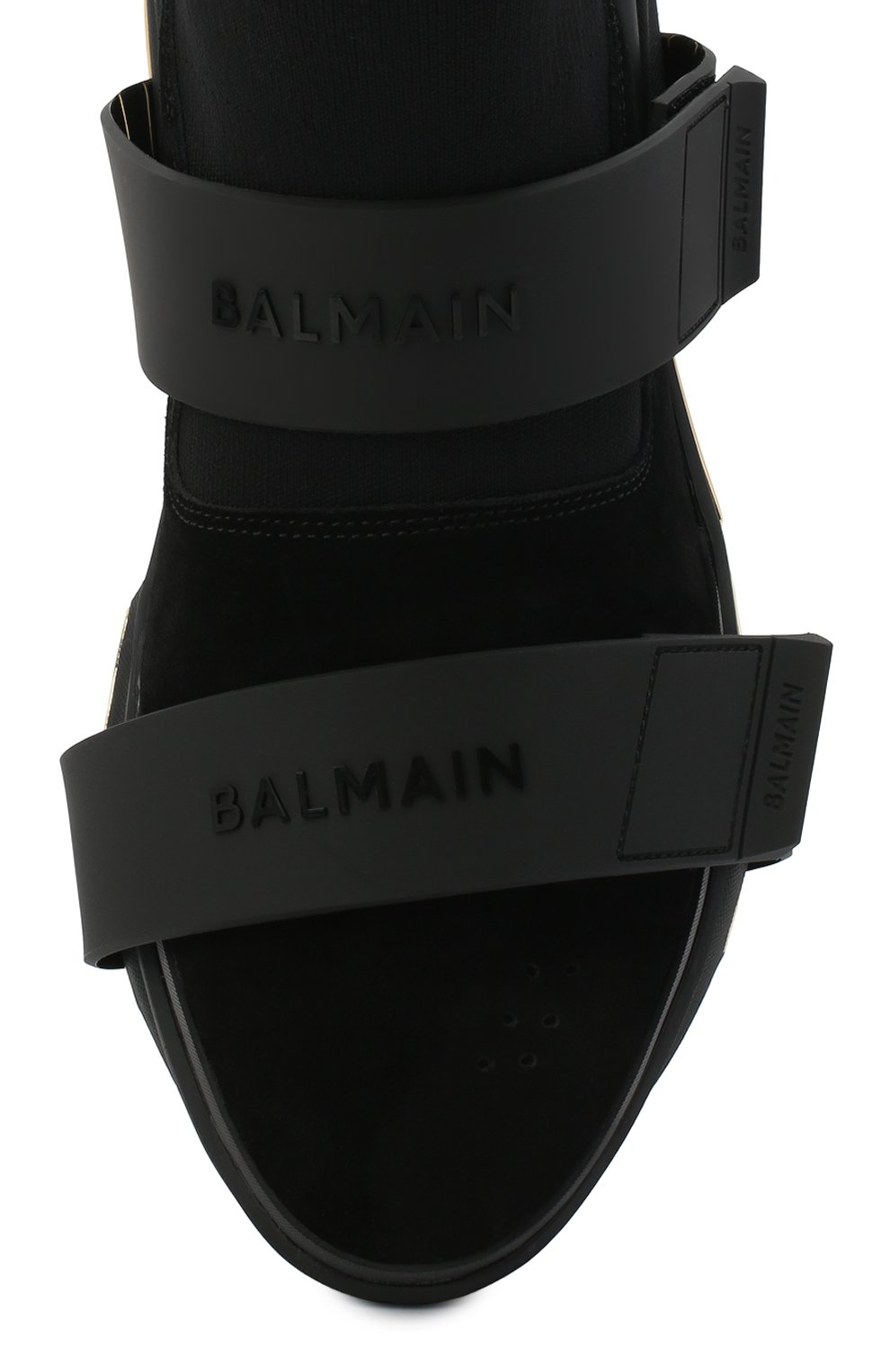 Текстильные кроссовки b-bold BALMAIN черного цвета по цене 94350 руб., арт. VM1C229/TKSE, фото 5 Текстильные кроссовки b-bold BALMAIN, арт. VM1C229/TKSE, фото 5