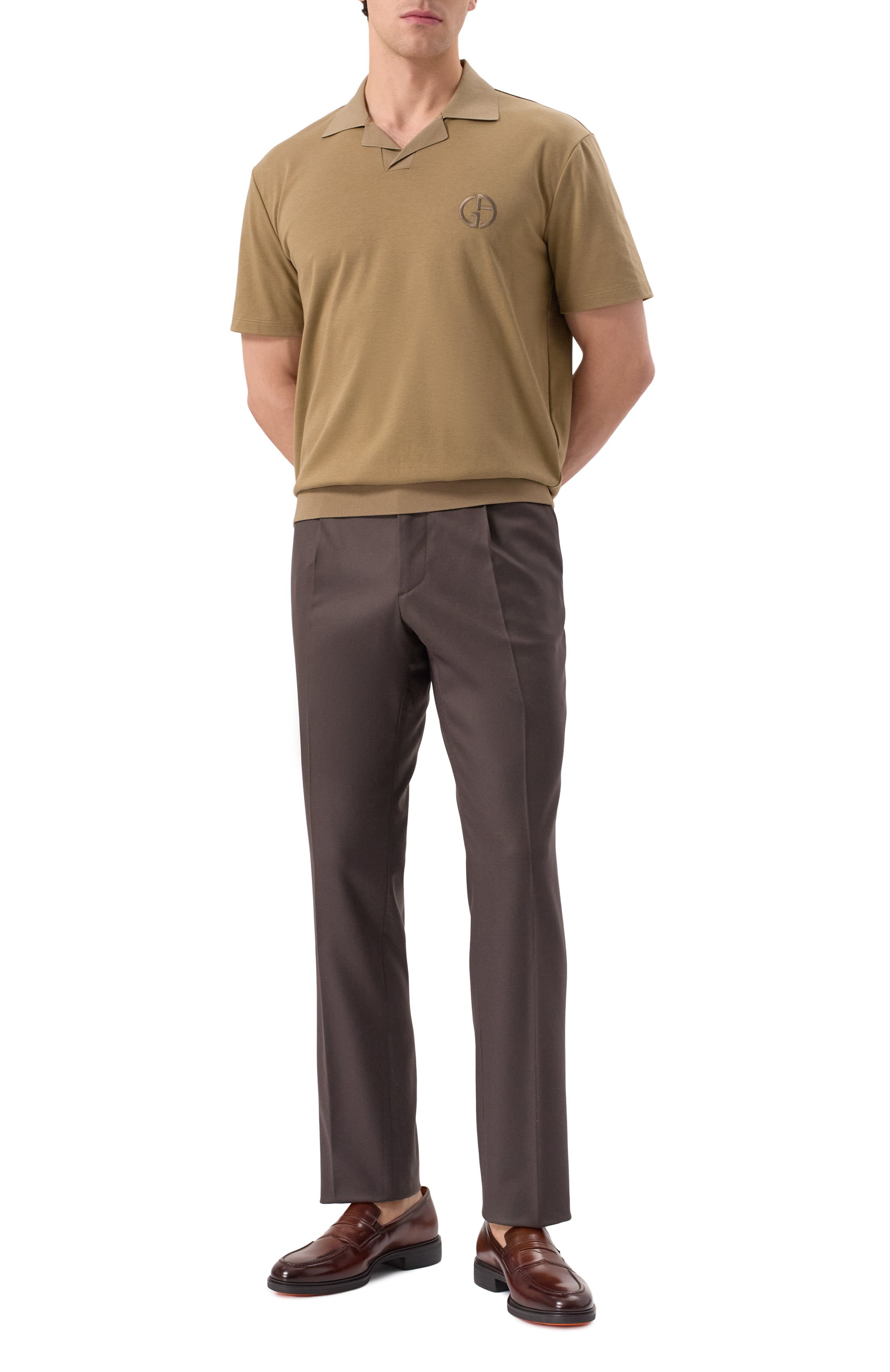 Кожаные пенни-лоферы easy SANTONI, арт. MGEG18964NEAXNTG, фото 2