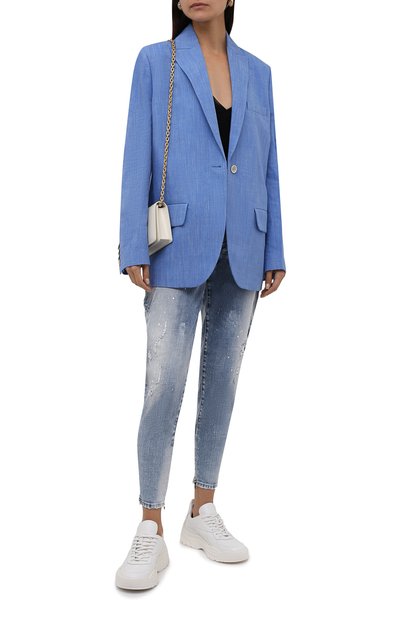 Джинсы DSQUARED2 тёмно-голубого цвета по цене 74850 руб., арт. S72LB0445/S30342, фото 2 Джинсы DSQUARED2, арт. S72LB0445/S30342, фото 2