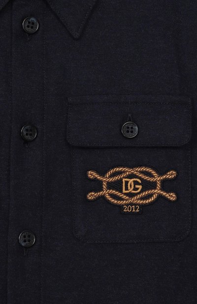 Хлопковая рубашка DOLCE & GABBANA, арт. L45S12/FU5ZI_001, фото 3