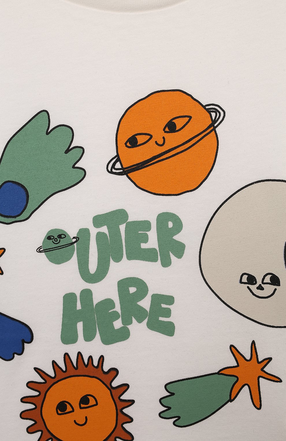 Хлопковая футболка STELLA MCCARTNEY молочного цвета по цене 5735 руб., арт. TV8531, фото 3 Хлопковая футболка STELLA MCCARTNEY, арт. TV8531, фото 3