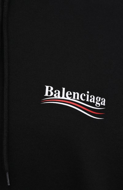 Хлопковое худи BALENCIAGA черного цвета по цене 78500 руб., арт. 578135/TIV53, фото 5 Хлопковое худи BALENCIAGA, арт. 578135/TIV53, фото 5