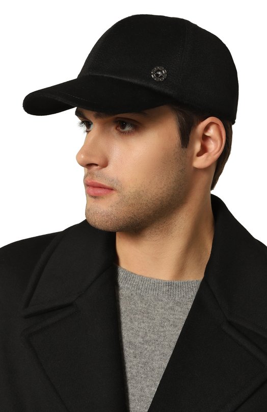 Кашемировая бейсболка Stefano Ricci MCV430019E/CA10 Чёрный  MCV430019E/CA10 Фото 2