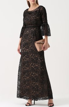 Приталенное кружевное платье-макси TADASHI SHOJI, арт. AXS17132L, фото 1