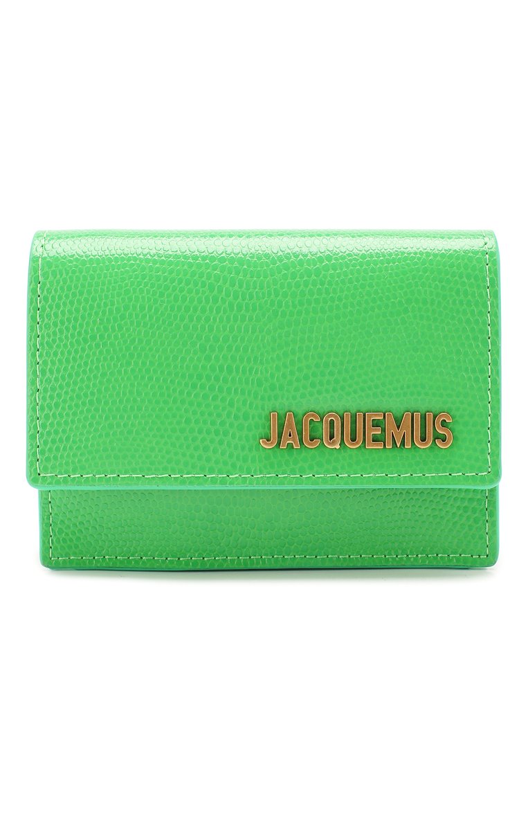 Женская сумка le bello JACQUEMUS зеленого цвета, арт. 201BA16/63500 | Фото 1 (Ремень/цепочка: На ремешке; Материал: Натуральная кожа; Размер: mini; Сумки-технические: Сумки через плечо; Драгоценные камни: Проставлено; Материал сплава: Проставлено)