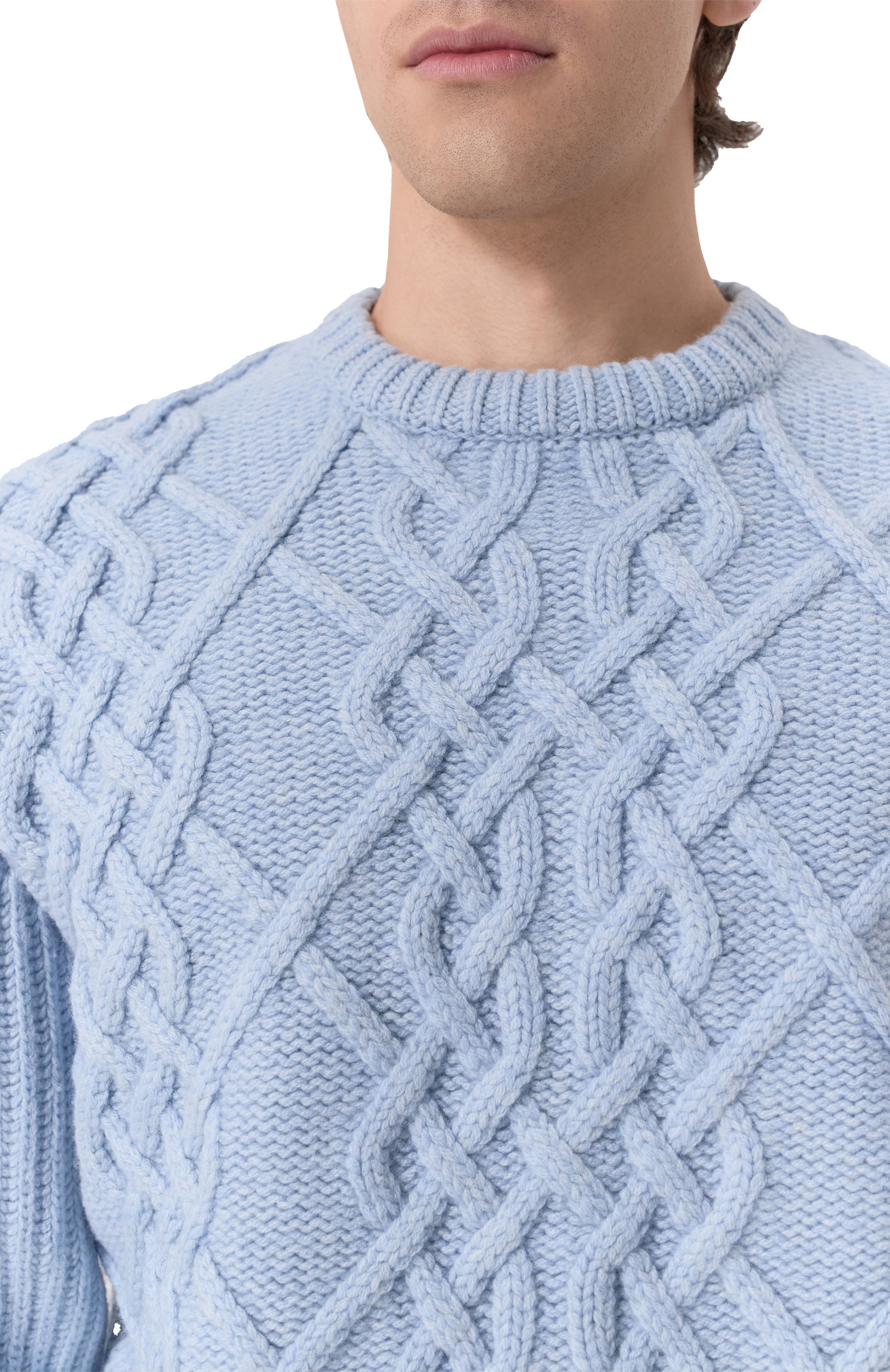 Шерстяной свитер DROLE DE MONSIEUR, арт. E-P0148-W0018-LBE, фото 5