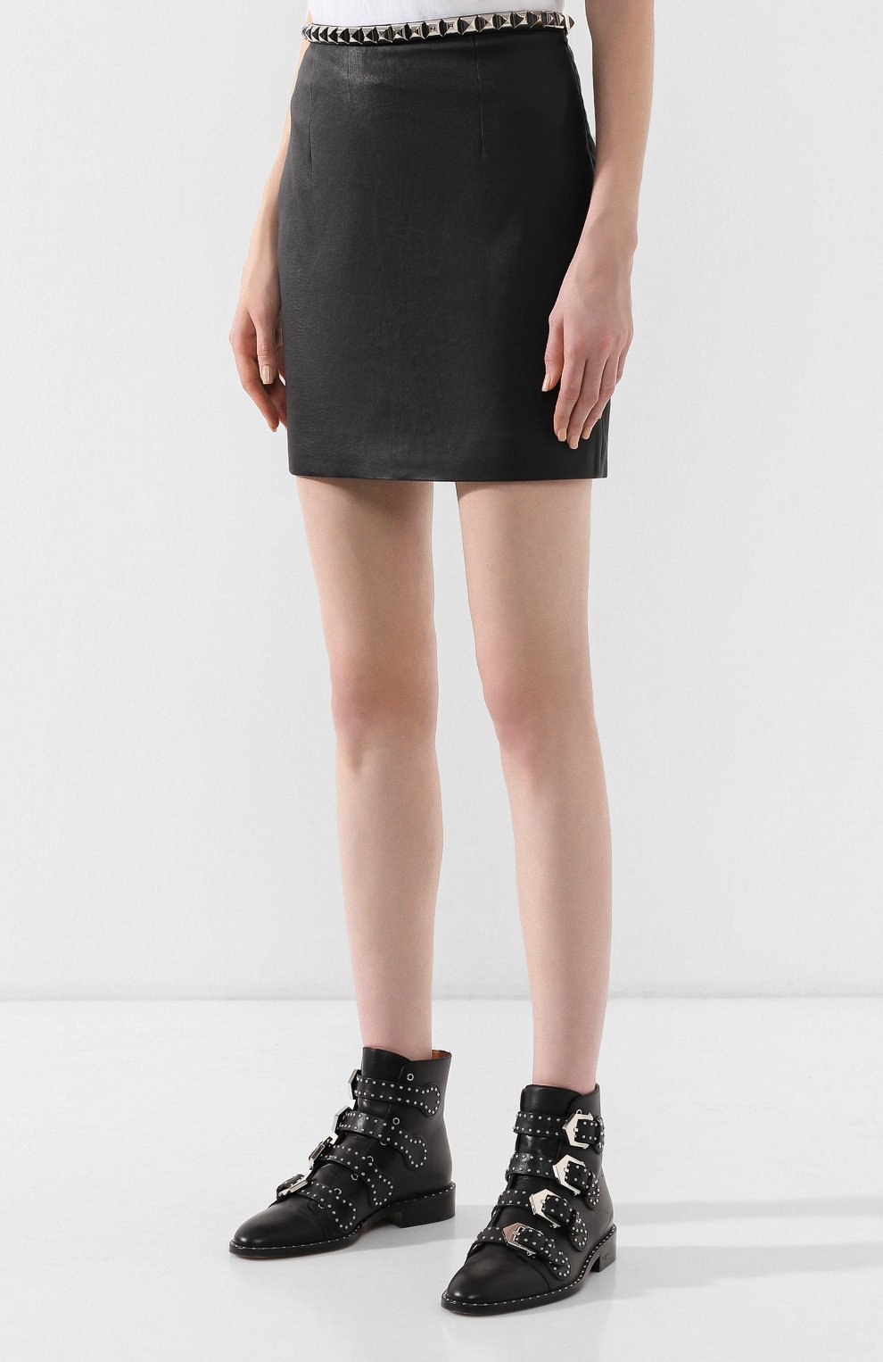 Кожаная юбка ALEXANDER WANG, арт. 1W495066D8, фото 3
