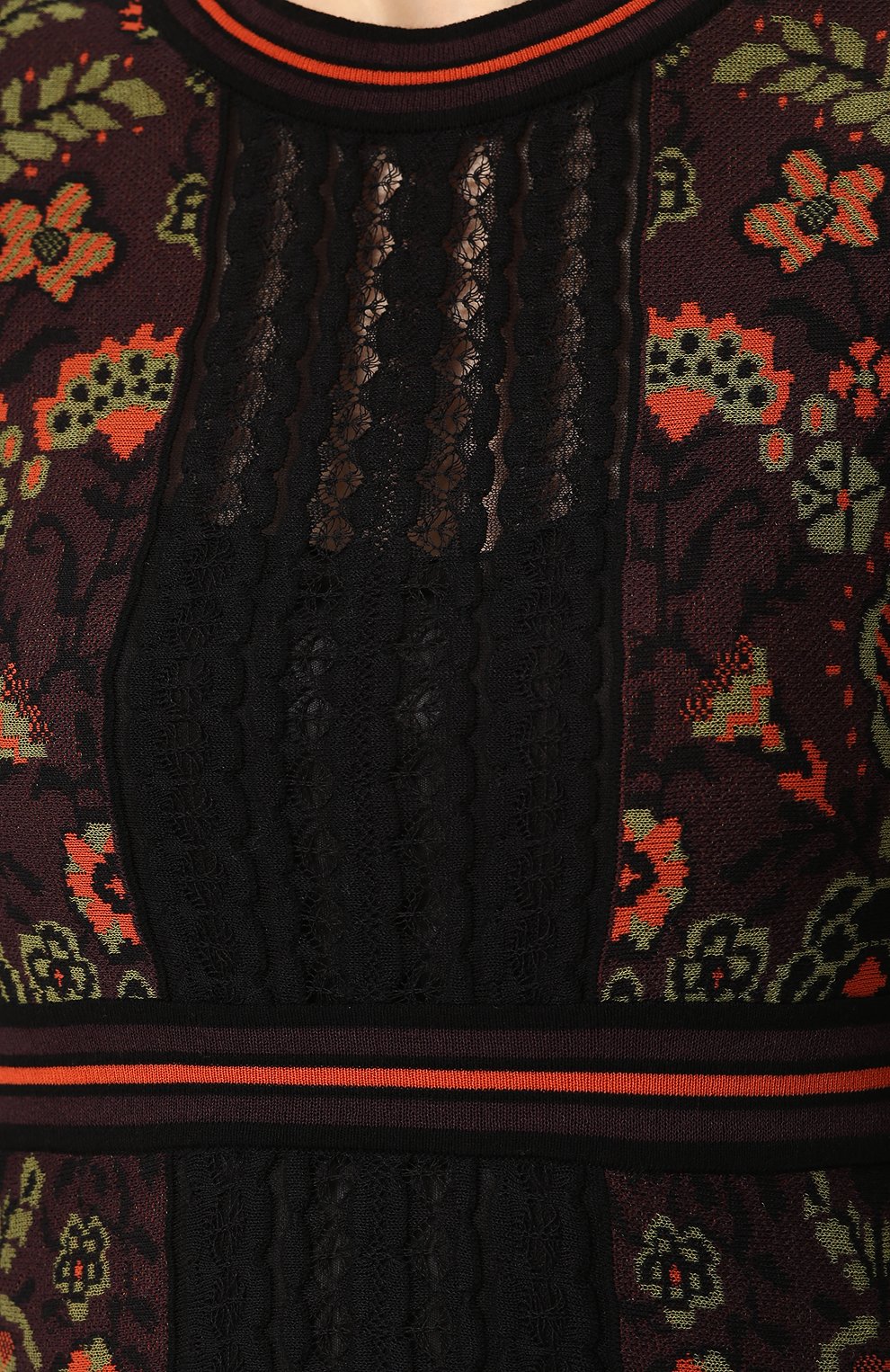 Приталенное платье-миди с принтом M MISSONI, арт. ND0KD2F52LR, фото 5
