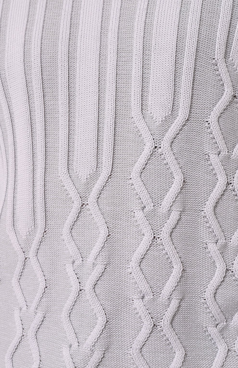 Свитер из хлопка и шелка ZILLI светло-серого цвета по цене 135000 руб., арт. MBZ-RN240-L0SA1/ML01, фото 5 Свитер из хлопка и шелка ZILLI, арт. MBZ-RN240-L0SA1/ML01, фото 5