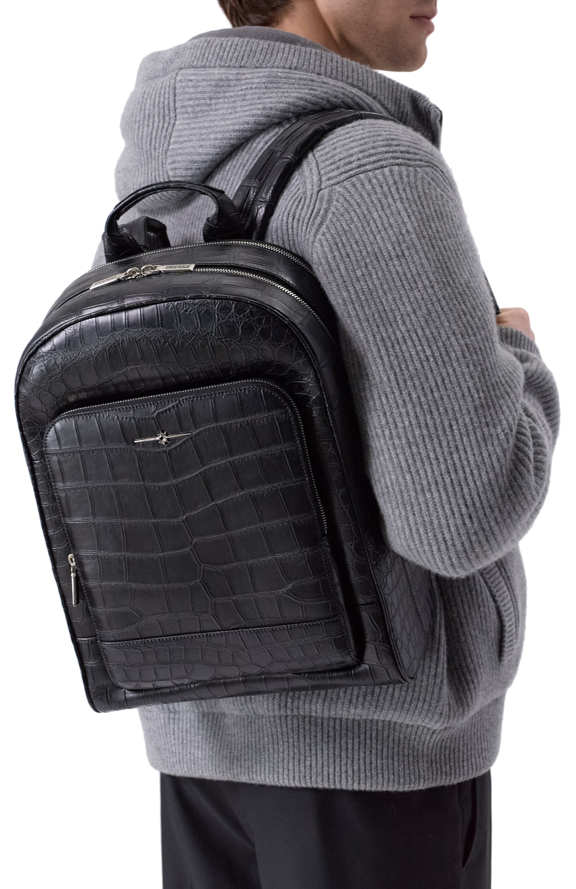 Рюкзак из кожи крокодила AURUS COLLECTION, арт. BP003BKS, фото 2